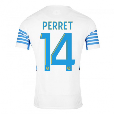 Naisten Jalkapallo Jenny Perret #14 Valkoinen Kotipaita 2021/22 Lyhythihainen Paita T-paita