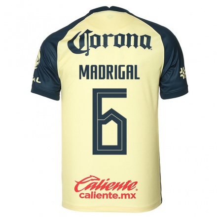 Naisten Jalkapallo Fernando Madrigal #6 Keltainen Kotipaita 2021/22 Lyhythihainen Paita T-paita
