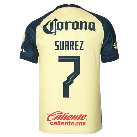 Naisten Jalkapallo Leo Suarez #7 Keltainen Kotipaita 2021/22 Lyhythihainen Paita T-paita