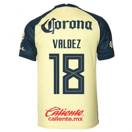 Naisten Jalkapallo Bruno Valdez #18 Keltainen Kotipaita 2021/22 Lyhythihainen Paita T-paita
