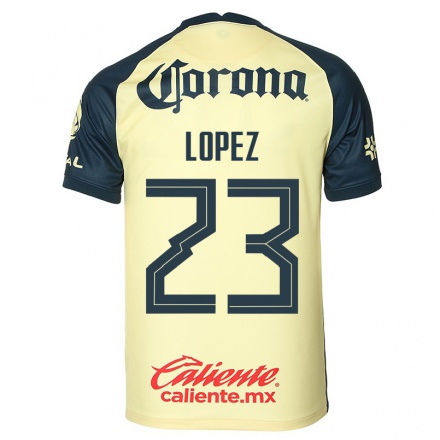 Naisten Jalkapallo Antonio Lopez #23 Keltainen Kotipaita 2021/22 Lyhythihainen Paita T-paita