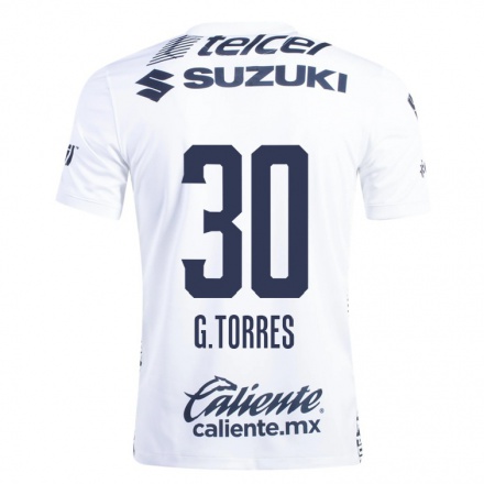 Naisten Jalkapallo Gabriel Torres #30 Valkoinen Kotipaita 2021/22 Lyhythihainen Paita T-paita
