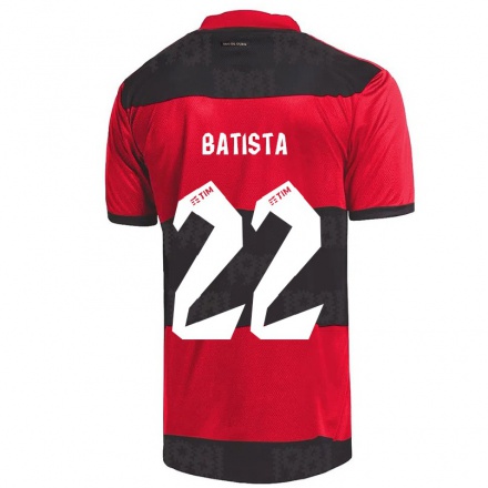 Naisten Jalkapallo Gabriel Batista #22 Punamusta Kotipaita 2021/22 Lyhythihainen Paita T-paita