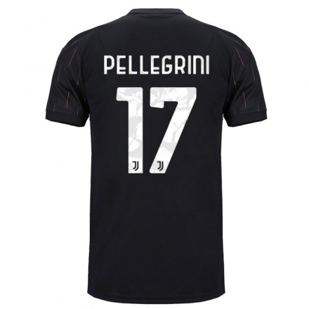 Naisten Jalkapallo Luca Pellegrini #17 Musta Vieraspaita 2021/22 Lyhythihainen Paita T-paita