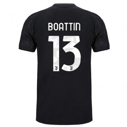 Naisten Jalkapallo Lisa Boattin #13 Musta Vieraspaita 2021/22 Lyhythihainen Paita T-paita