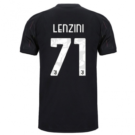 Naisten Jalkapallo Martina Lenzini #71 Musta Vieraspaita 2021/22 Lyhythihainen Paita T-paita
