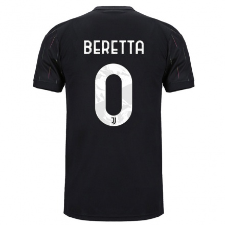 Naisten Jalkapallo Beatrice Beretta #0 Musta Vieraspaita 2021/22 Lyhythihainen Paita T-paita