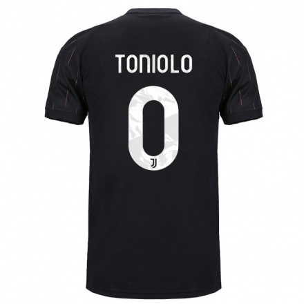 Naisten Jalkapallo Martina Toniolo #0 Musta Vieraspaita 2021/22 Lyhythihainen Paita T-paita