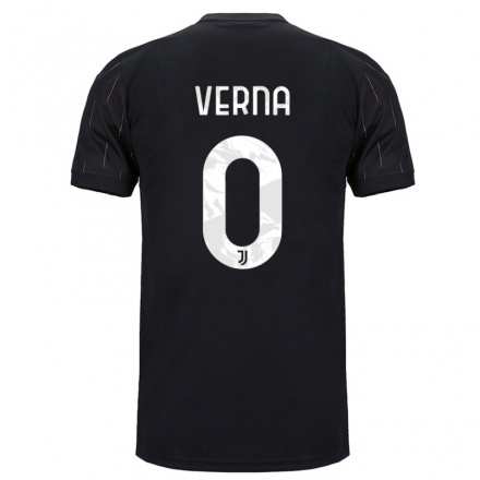 Naisten Jalkapallo Vittoria Verna #0 Musta Vieraspaita 2021/22 Lyhythihainen Paita T-paita