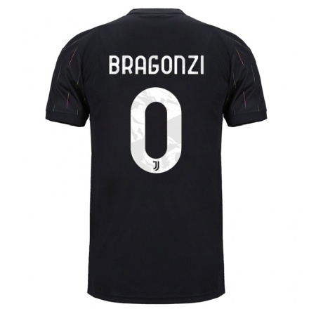 Naisten Jalkapallo Asia Bragonzi #0 Musta Vieraspaita 2021/22 Lyhythihainen Paita T-paita