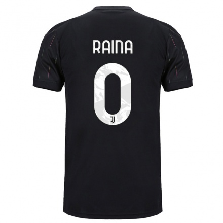 Naisten Jalkapallo Marco Raina #0 Musta Vieraspaita 2021/22 Lyhythihainen Paita T-paita