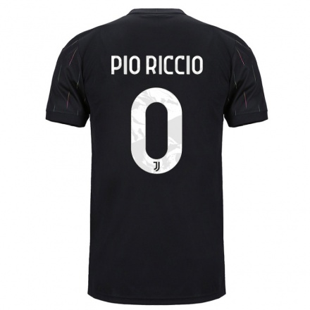 Naisten Jalkapallo Alessandro Pio Riccio #0 Musta Vieraspaita 2021/22 Lyhythihainen Paita T-paita