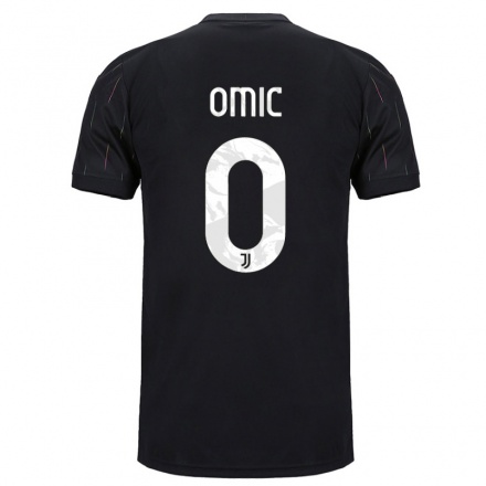 Naisten Jalkapallo Ervin Omic #0 Musta Vieraspaita 2021/22 Lyhythihainen Paita T-paita