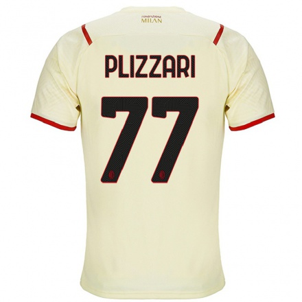 Naisten Jalkapallo Alessandro Plizzari #77 Samppanja Vieraspaita 2021/22 Lyhythihainen Paita T-paita