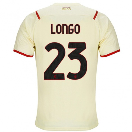 Naisten Jalkapallo Miriam Longo #23 Samppanja Vieraspaita 2021/22 Lyhythihainen Paita T-paita