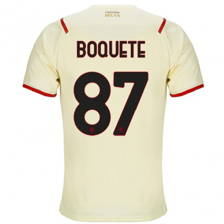 Naisten Jalkapallo Veronica Boquete #87 Samppanja Vieraspaita 2021/22 Lyhythihainen Paita T-paita