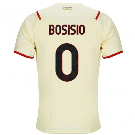 Naisten Jalkapallo Marco Bosisio #0 Samppanja Vieraspaita 2021/22 Lyhythihainen Paita T-paita