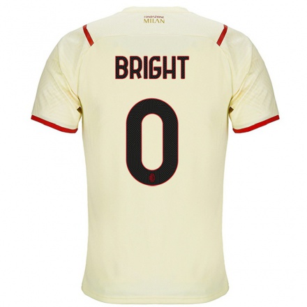 Naisten Jalkapallo Kevin Bright #0 Samppanja Vieraspaita 2021/22 Lyhythihainen Paita T-paita