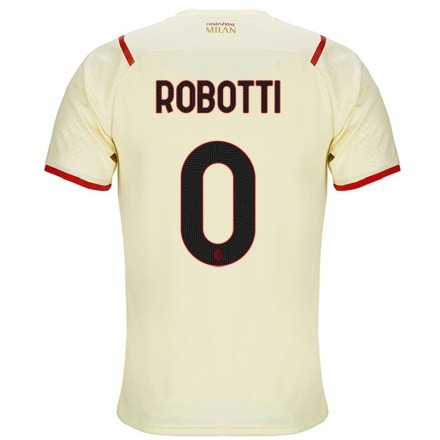 Naisten Jalkapallo Giovanni Robotti #0 Samppanja Vieraspaita 2021/22 Lyhythihainen Paita T-paita