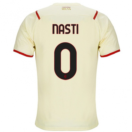 Naisten Jalkapallo Marco Nasti #0 Samppanja Vieraspaita 2021/22 Lyhythihainen Paita T-paita