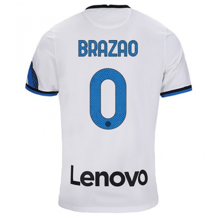 Naisten Jalkapallo Gabriel Brazao #0 Valkoinen Sininen Vieraspaita 2021/22 Lyhythihainen Paita T-paita
