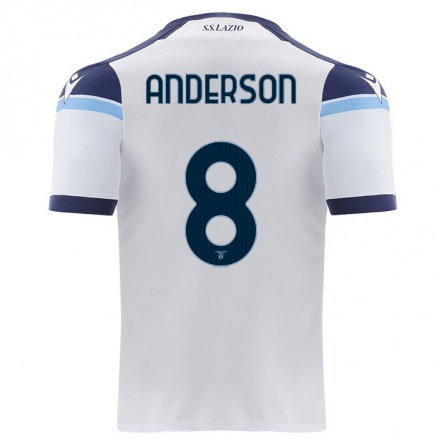 Naisten Jalkapallo Djavan Anderson #8 Valkoinen Vieraspaita 2021/22 Lyhythihainen Paita T-paita