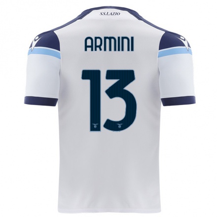 Naisten Jalkapallo Nicolo Armini #13 Valkoinen Vieraspaita 2021/22 Lyhythihainen Paita T-paita