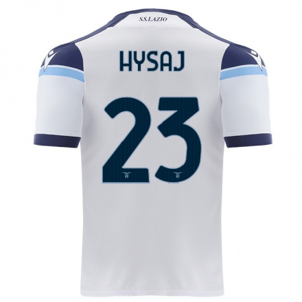 Naisten Jalkapallo Elseid Hysaj #23 Valkoinen Vieraspaita 2021/22 Lyhythihainen Paita T-paita