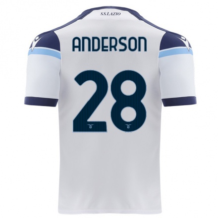Naisten Jalkapallo Andre Anderson #28 Valkoinen Vieraspaita 2021/22 Lyhythihainen Paita T-paita