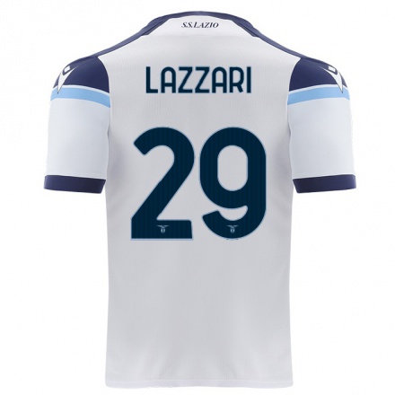 Naisten Jalkapallo Manuel Lazzari #29 Valkoinen Vieraspaita 2021/22 Lyhythihainen Paita T-paita