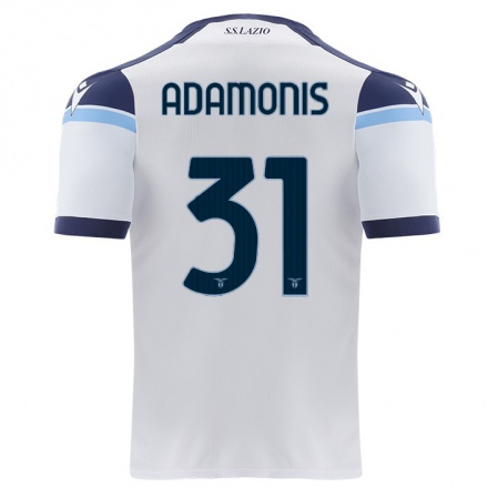 Naisten Jalkapallo Marius Adamonis #31 Valkoinen Vieraspaita 2021/22 Lyhythihainen Paita T-paita