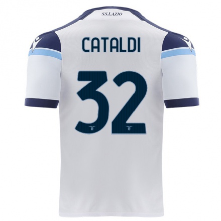 Naisten Jalkapallo Danilo Cataldi #32 Valkoinen Vieraspaita 2021/22 Lyhythihainen Paita T-paita