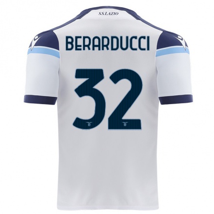 Naisten Jalkapallo Martina Berarducci #32 Valkoinen Vieraspaita 2021/22 Lyhythihainen Paita T-paita