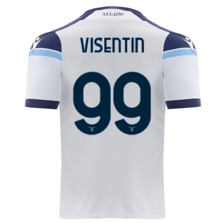 Naisten Jalkapallo Noemi Visentin #99 Valkoinen Vieraspaita 2021/22 Lyhythihainen Paita T-paita