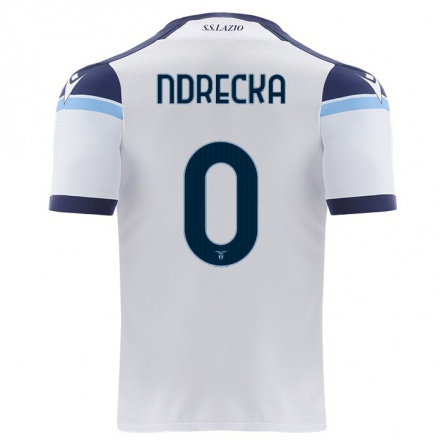 Naisten Jalkapallo Angelo Ndrecka #0 Valkoinen Vieraspaita 2021/22 Lyhythihainen Paita T-paita