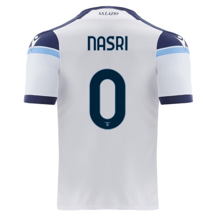 Naisten Jalkapallo Kais Nasri #0 Valkoinen Vieraspaita 2021/22 Lyhythihainen Paita T-paita