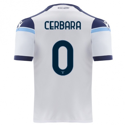 Naisten Jalkapallo Alessandro Cerbara #0 Valkoinen Vieraspaita 2021/22 Lyhythihainen Paita T-paita