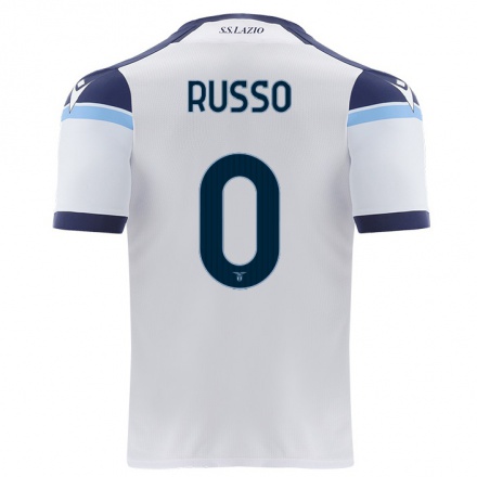 Naisten Jalkapallo Mattia Russo #0 Valkoinen Vieraspaita 2021/22 Lyhythihainen Paita T-paita