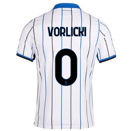 Naisten Jalkapallo Lukas Vorlicki #0 Sinivalkoinen Vieraspaita 2021/22 Lyhythihainen Paita T-paita