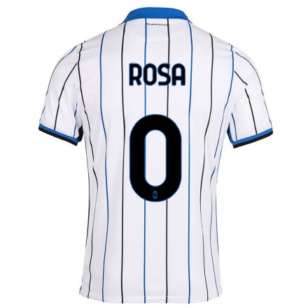 Naisten Jalkapallo Alessio Rosa #0 Sinivalkoinen Vieraspaita 2021/22 Lyhythihainen Paita T-paita