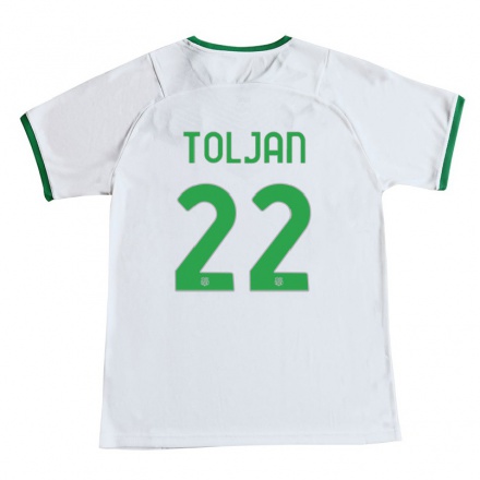 Naisten Jalkapallo Jeremy Toljan #22 Valkoinen Vieraspaita 2021/22 Lyhythihainen Paita T-paita