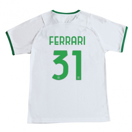 Naisten Jalkapallo Gian Marco Ferrari #31 Valkoinen Vieraspaita 2021/22 Lyhythihainen Paita T-paita