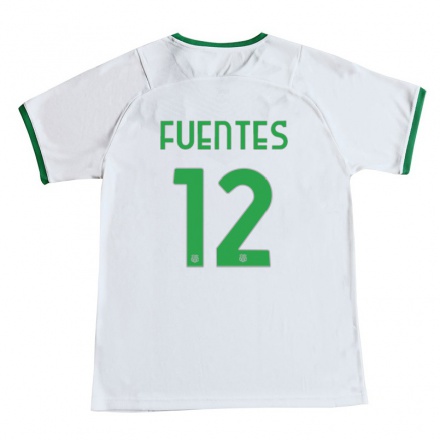 Naisten Jalkapallo Estefania Fuentes #12 Valkoinen Vieraspaita 2021/22 Lyhythihainen Paita T-paita