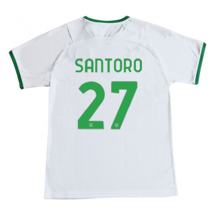 Naisten Jalkapallo Erika Santoro #27 Valkoinen Vieraspaita 2021/22 Lyhythihainen Paita T-paita