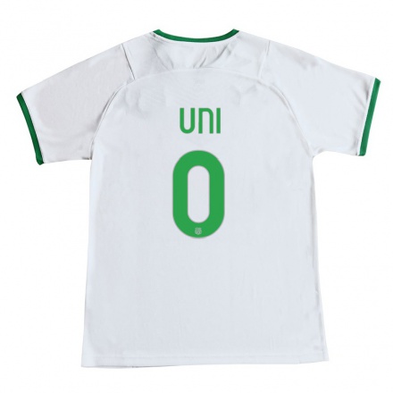 Naisten Jalkapallo Samuele Uni #0 Valkoinen Vieraspaita 2021/22 Lyhythihainen Paita T-paita
