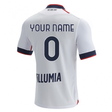 Naisten Jalkapallo Sinun Nimesi #0 Maitomainen Valkoinen Vieraspaita 2021/22 Lyhythihainen Paita T-paita