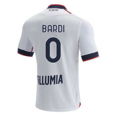 Naisten Jalkapallo Francesco Bardi #0 Maitomainen Valkoinen Vieraspaita 2021/22 Lyhythihainen Paita T-paita