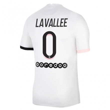 Naisten Jalkapallo Lucas Lavallee #0 Valkoinen Vaaleanpunainen Vieraspaita 2021/22 Lyhythihainen Paita T-paita