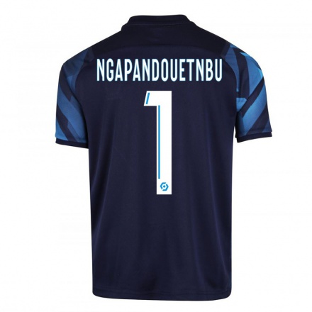 Naisten Jalkapallo Simon Ngapandouetnbu #1 Tummansininen Vieraspaita 2021/22 Lyhythihainen Paita T-paita