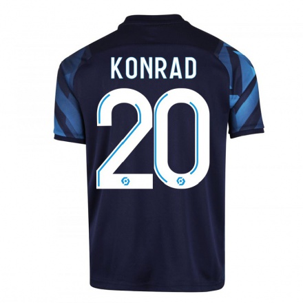 Naisten Jalkapallo Konrad de la Fuente #20 Tummansininen Vieraspaita 2021/22 Lyhythihainen Paita T-paita